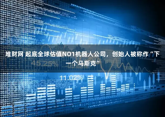 堆财网 起底全球估值NO1机器人公司，创始人被称作“下一个马斯克”